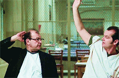 one flew over the cuckoo's nest yes GIF