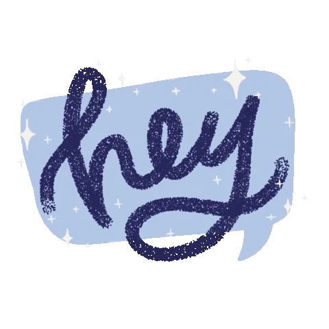Sparkle Hello Sticker