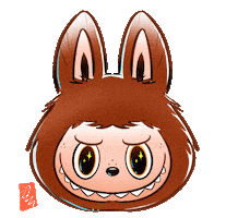 Wink Labubu Sticker by Johnram27