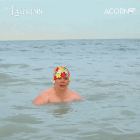 Swim Cap Swimming GIF by Acorn TV