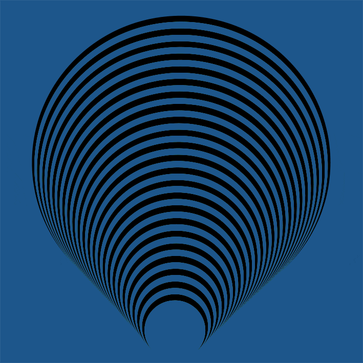 pochwar art blue circle hypnotic GIF