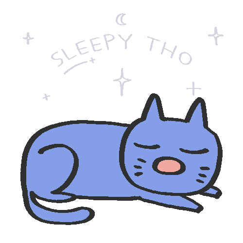 Sleepy Night Night Sticker by Simian Reflux