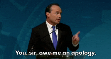 Apologize Mike Lee GIF by GIPHY News
