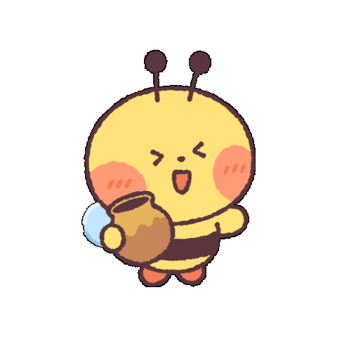 Happy Bee Sticker