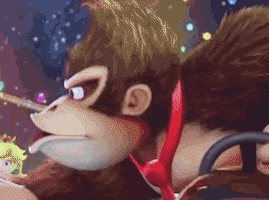 Shocked Donkey Kong GIF