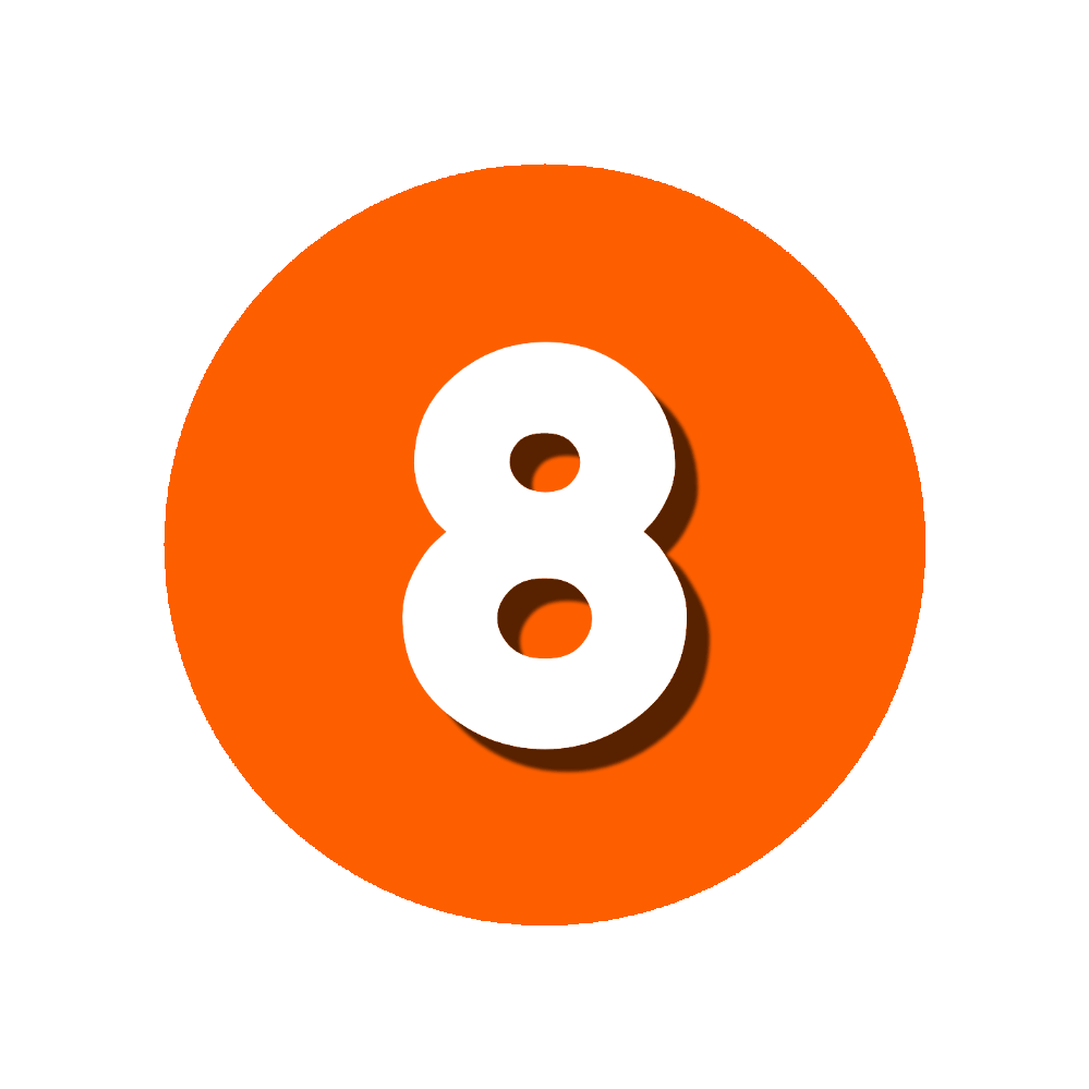 Orange Number Sticker for iOS & Android GIPHY