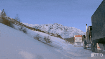 Driving In Snow GIF by NETFLIX