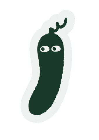 Hungry Vegan Sticker by CiaoPickles