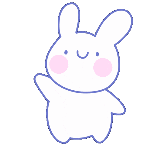 Bunny Hello Sticker by paulapastela for iOS & Android | GIPHY