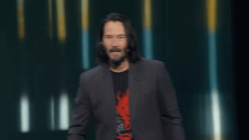 Check It Out Keanu Reeves GIF by MOODMAN - Find & Share on GIPHY