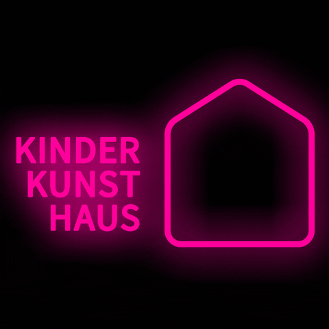 Kinderkunsthaus pink neon creativity flashinglights GIF