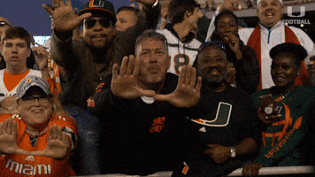 Hurricanes Football Excitement GIF by Miami Hurricanes