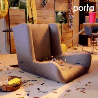 Celebrate Upside Down GIF by porta Möbel