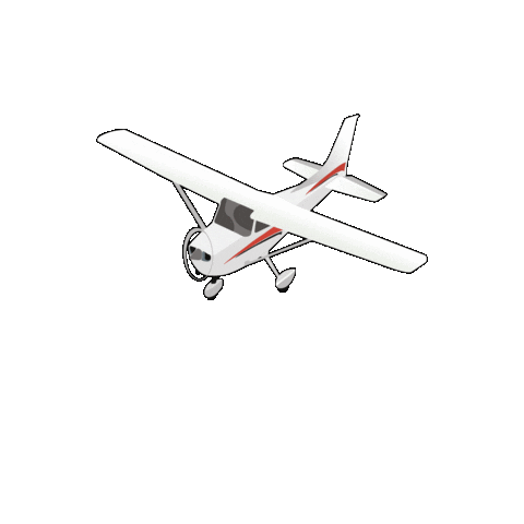 Flight Training Cessna Sticker by Thrust Flight