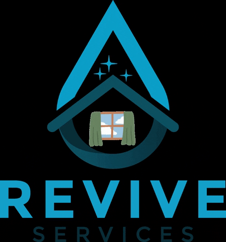 ReviveServicesCA logo power washing window washing gutter cleaning GIF