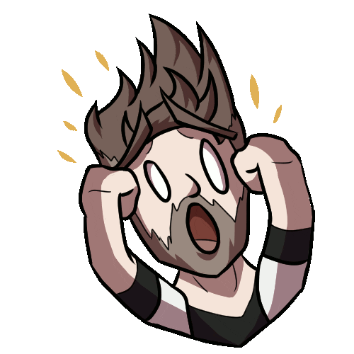 Scared Sticker