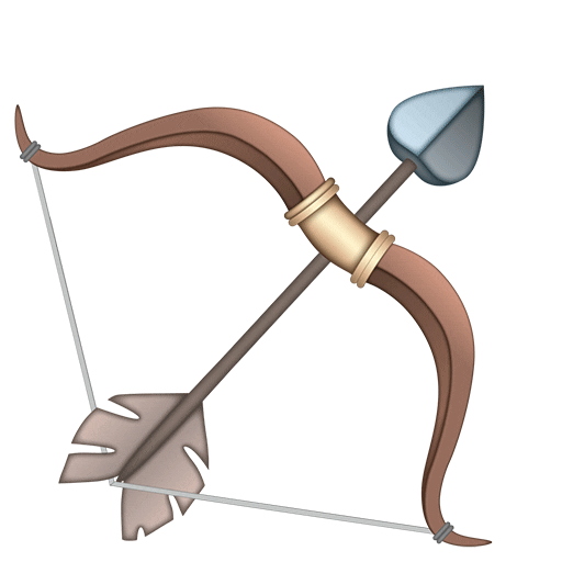Shooting Bow And Arrow Sticker by emoji® The Iconic Brand for iOS