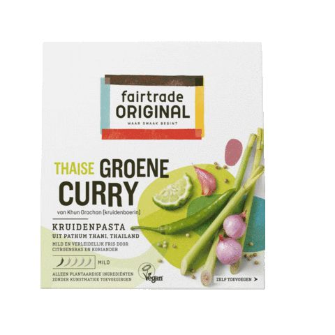Curry Thais Sticker by Fairtrade Original