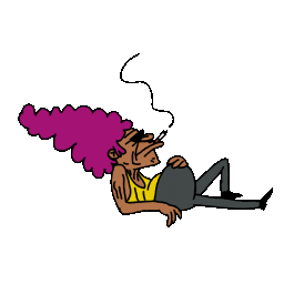 Animation Smoking Sticker by Cartuna