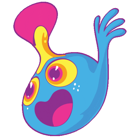 See Ya Wow Sticker by Sloomoo Institute