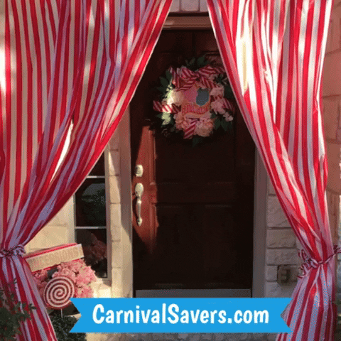 CarnivalSavers carnival savers carnivalsaverscom carnival decor red white plastic table cloth GIF