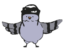 Pigeon Krakow Sticker by Samorząd Studentów Wydziału Polonistyki UJ