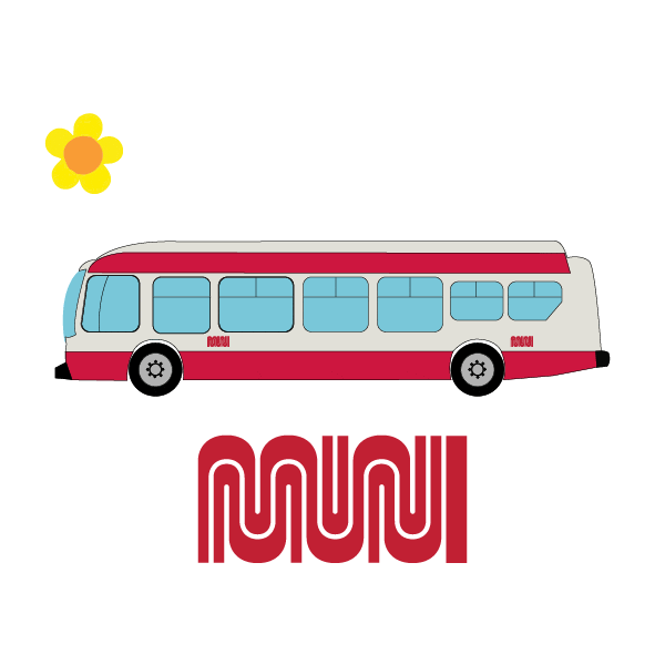 San Francisco Spring Sticker by SFMTA-Muni
