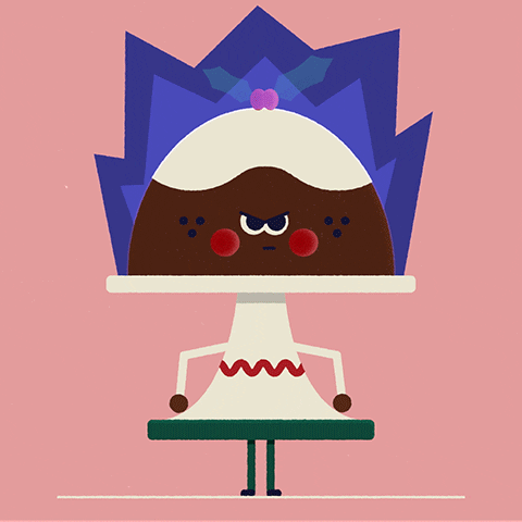 Christmas Pudding No GIF by Mioe Studio