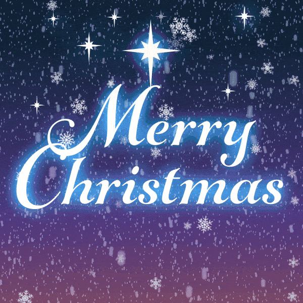 Merry Christmas Snow GIF
