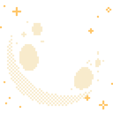 Full Moon Space Sticker