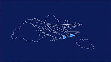 headversity flying clouds plane army GIF