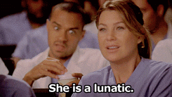 greys anatomy she is a lunatic GIF