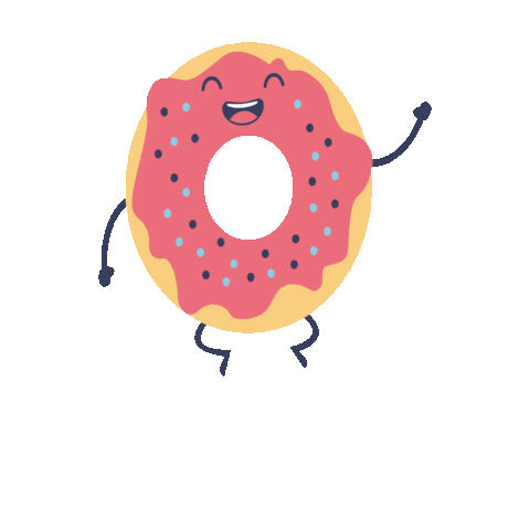 Donut Eating Sticker by Batchd for iOS & Android | GIPHY