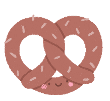 Heart Snacks Sticker