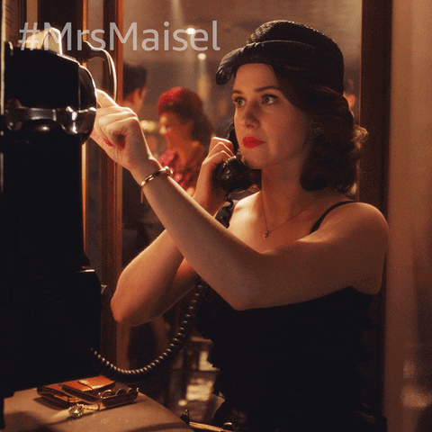 Season 4 Phone GIF by The Marvelous Mrs. Maisel