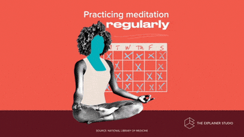 Meditation Stress GIF by The Explainer Studio