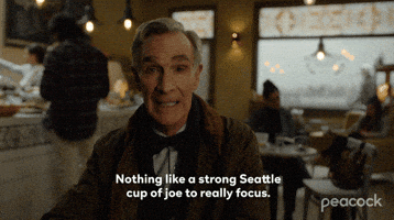 Bill Nye Coffee GIF by PeacockTV
