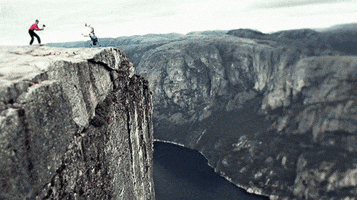cliff base jumping GIF