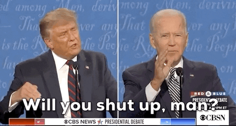 Donald Trump Shut Up GIF by CBS News - Find & Share on GIPHY