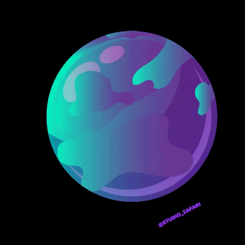 Planet Rotate GIF by Studio Zafari