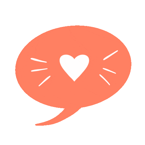 I Love You Heart Sticker by Kelley Bren Burke