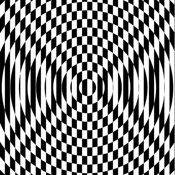 Image result for BLACK AND WHITE OPTICAL ILLUSION GIF