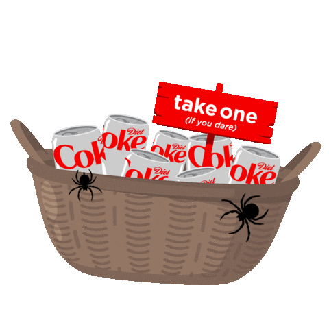Trick Or Treat Halloween Sticker by Diet Coke