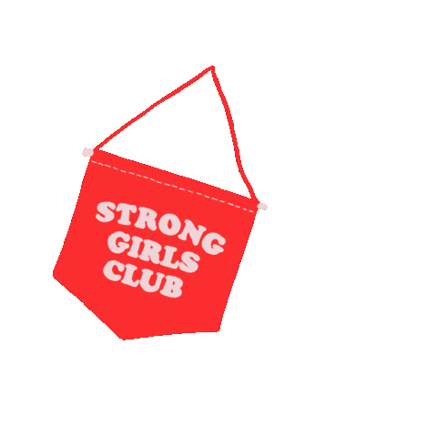 Flag Empowering Sticker by Strong Girls Club
