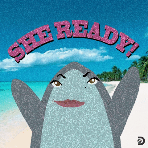 She Ready Lets Go GIF by Shark Week