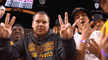 Celebration Forksup GIF by Pac-12 Network