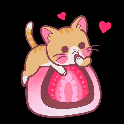 Angelfishbox cat kitten strawberry ichigo GIF