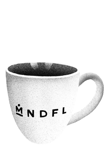 Breathe Tea Cup Sticker by MNDFL