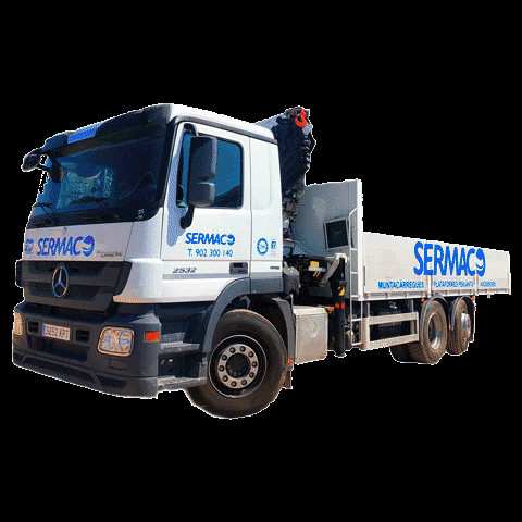 Sermaco logistica camión camiones andamios GIF