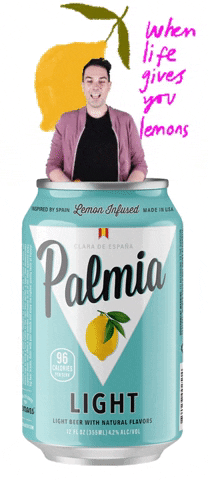When Life Gives You Lemons Smile GIF by Palmia Beer